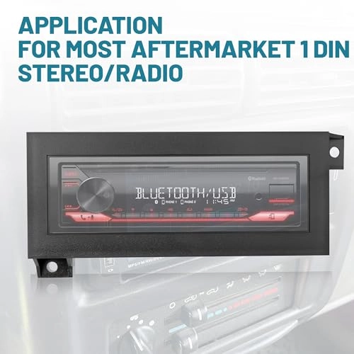 Single Din Radio Installation Dash Kit - for 1974-2003 Chrysler/Dodge/Jeep Aftermarket Radio