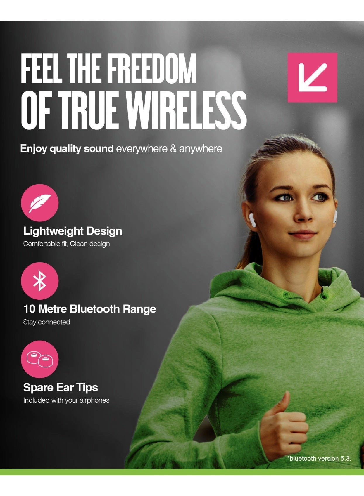 Airphones Go Wireless Earbud