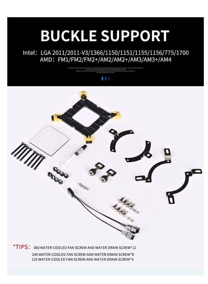 Neon Mirror Artic - Dual 120mm