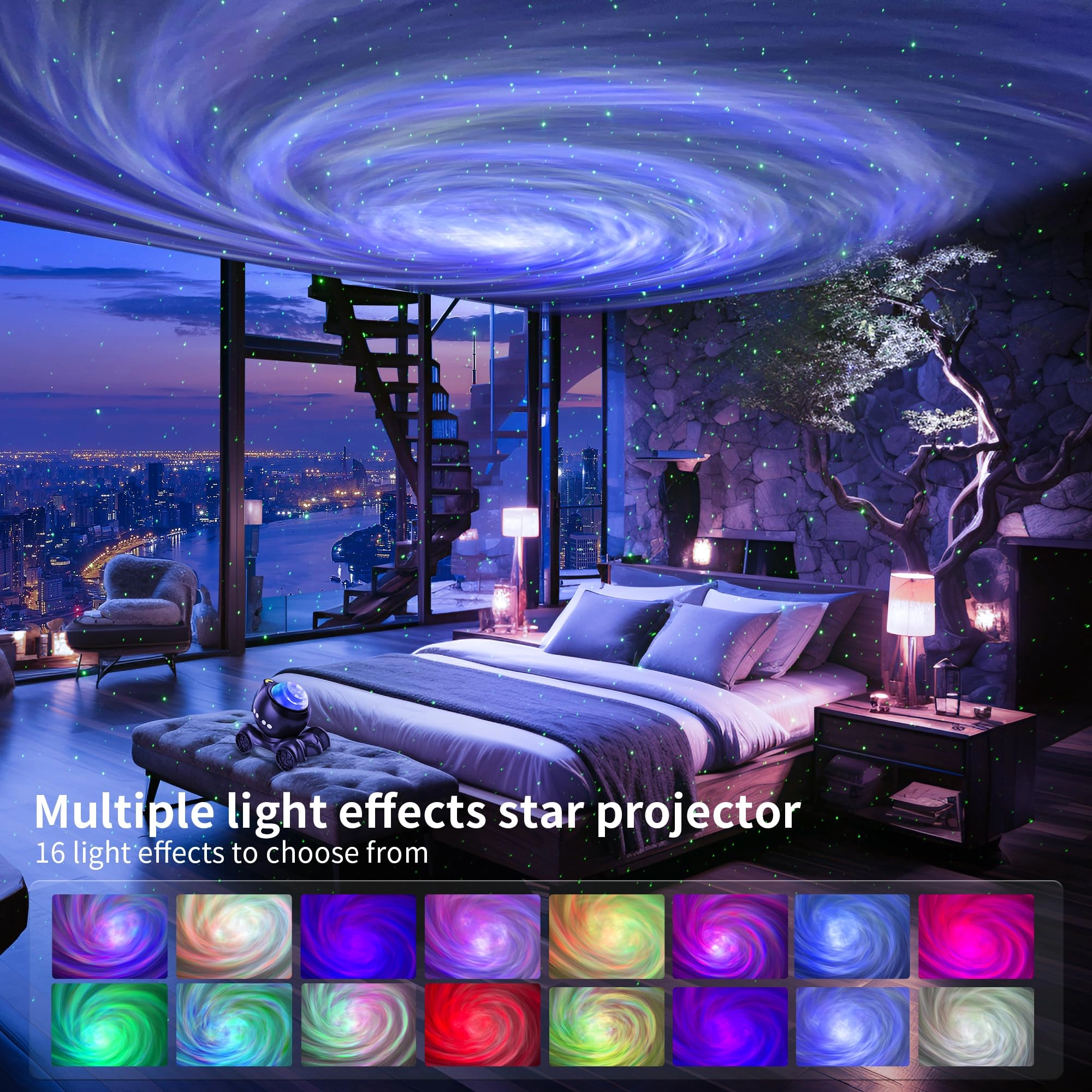 Star Projector - Corded Electric Solid White