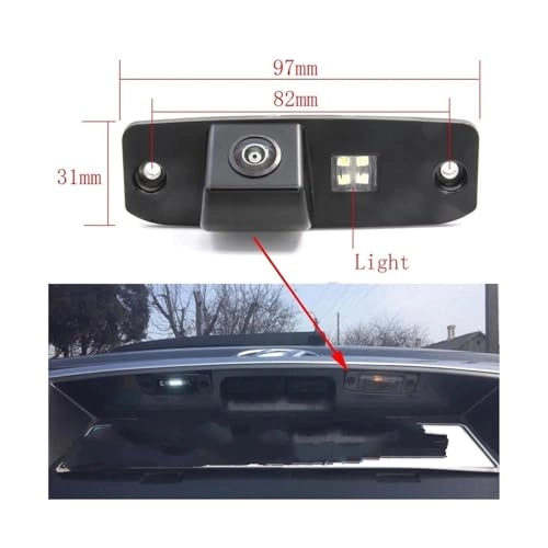 Reverse car rear view camera - Night vision Wired 720 x 540 pixels