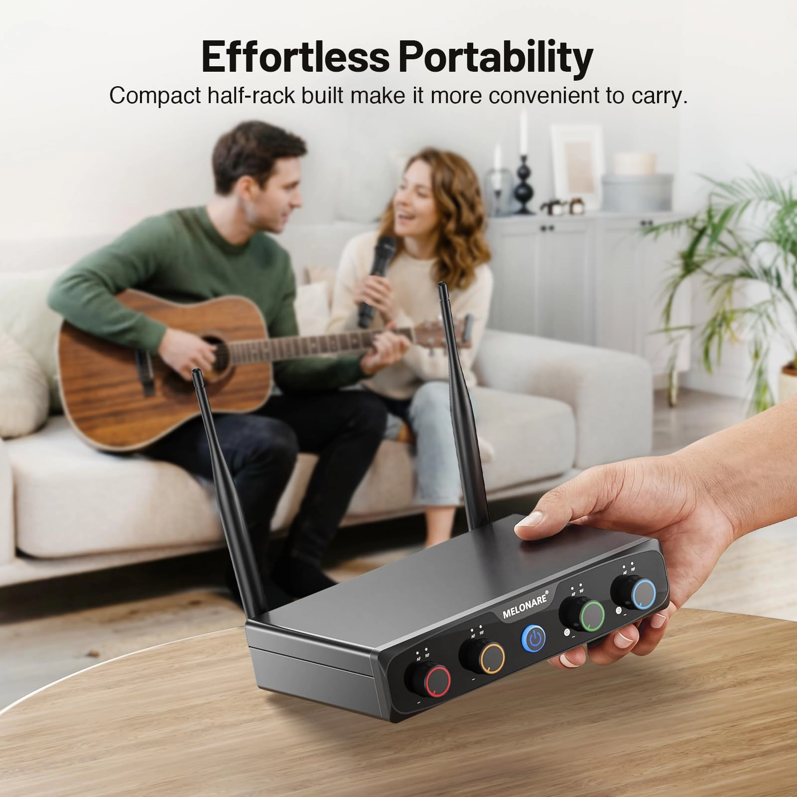 4-Channel Wireless Microphone System - 4 UHF