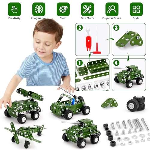 Model Building Kit - 4 in1 166 pcs for ages 8+