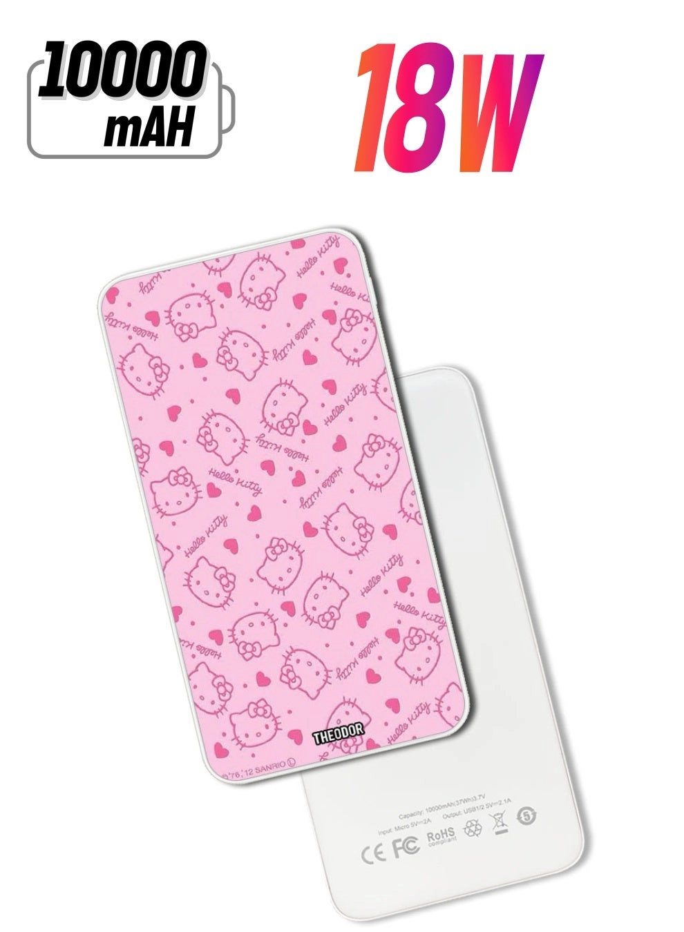 Theodor PPBA240 - 10000 mAh 18W Fast-Charging