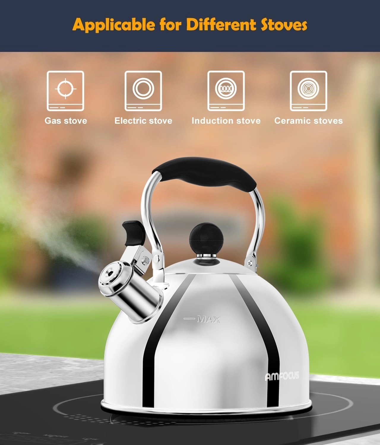 Tea Kettle - 2 Quarts
