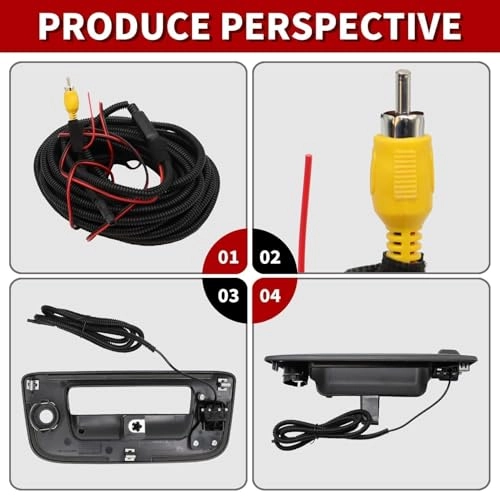 Rear View Tailgate Handle Camera - Night vision Wired