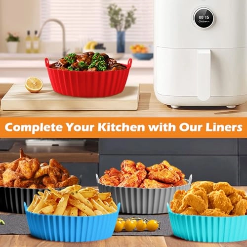 Air Fryer Silicone Liners - Silicone 2 Pack