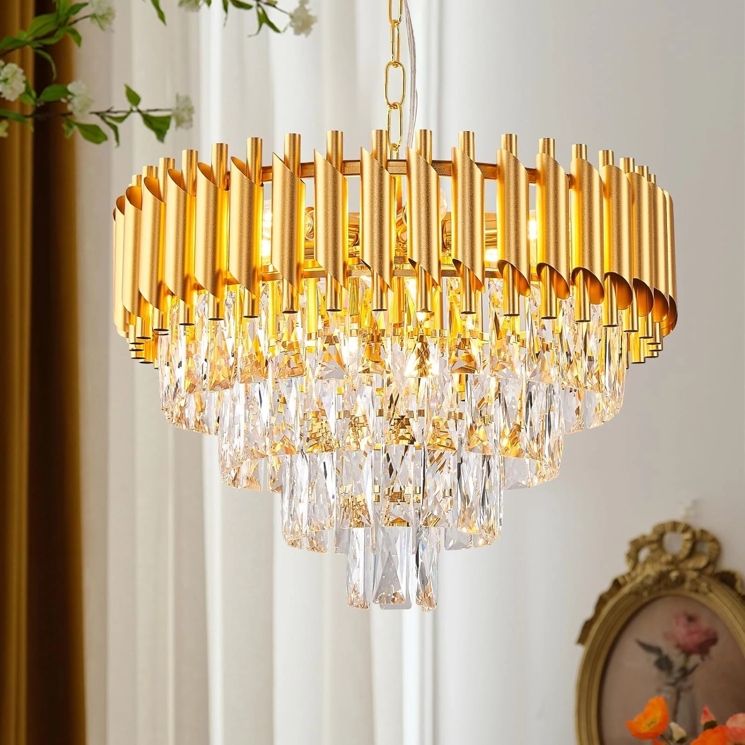 Crystal Chandelier - White Warm White Natural White
