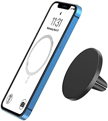 TechMatte MagGrip Car Vent Mount - Magnetic Air Vent Holder for iPhone 14/13/12