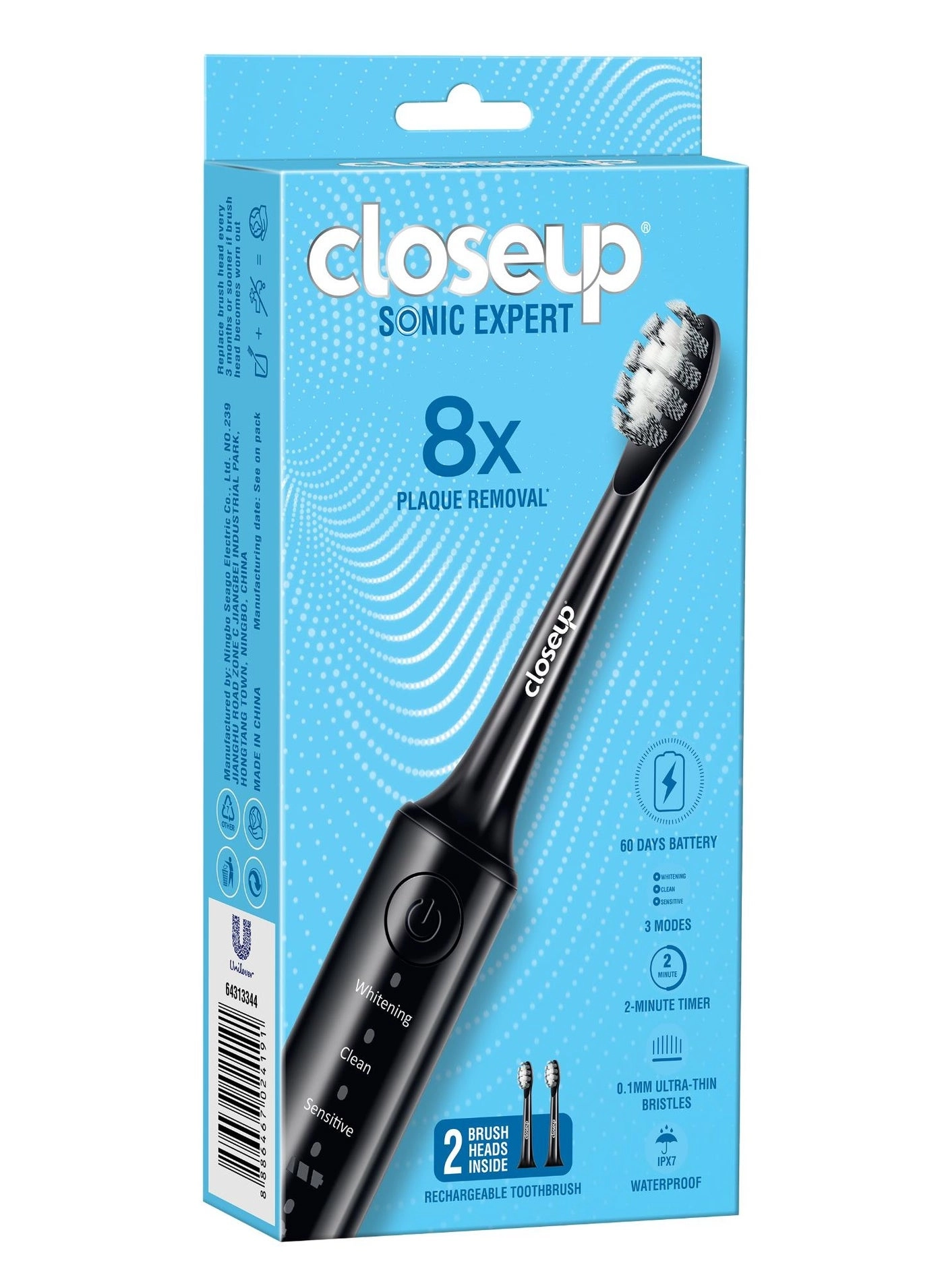 closeup Sonic Expert - Electric Toothbrush Black