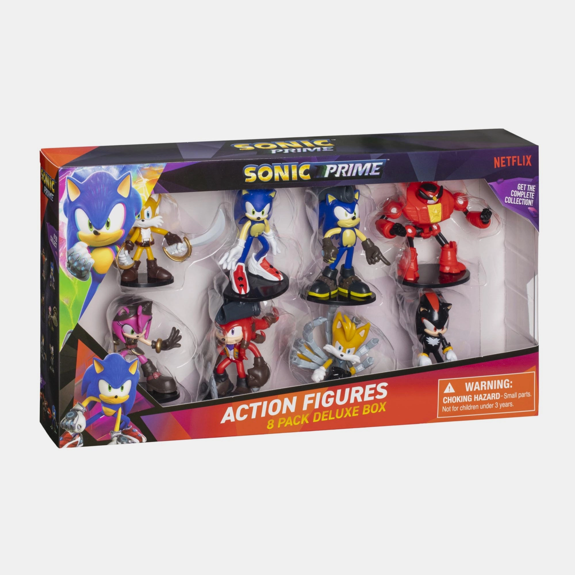 Sonic + Knuckles the Dread + Shadow + Tails Nine + Black Rose + Rouge + Amy Rose + Dr. Eggman Robo-Suit - Sonic The Hedgehog - 8 pcs