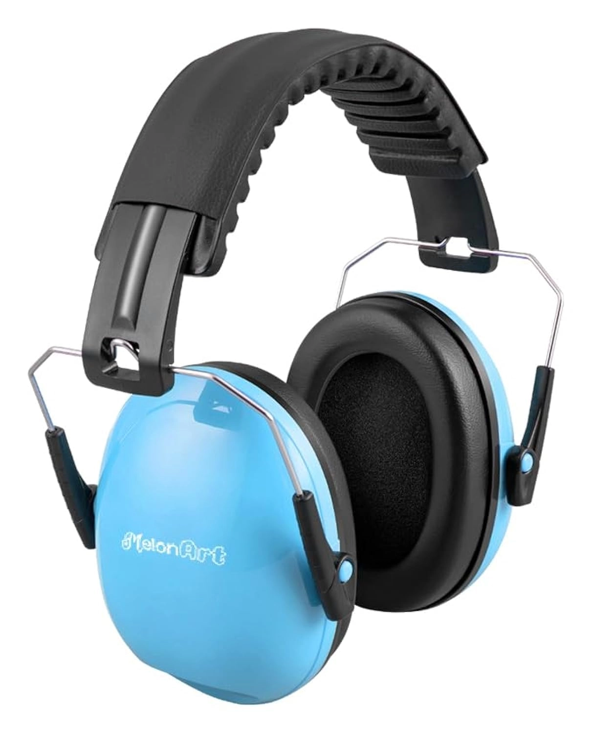 MelonArt Kids Ear Protection Earmuffs - SNR 27dB Black Blue