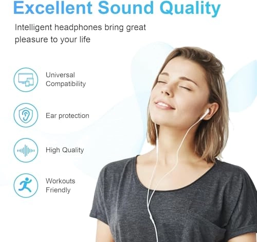 USB C Headphones Wired Earbud Pack