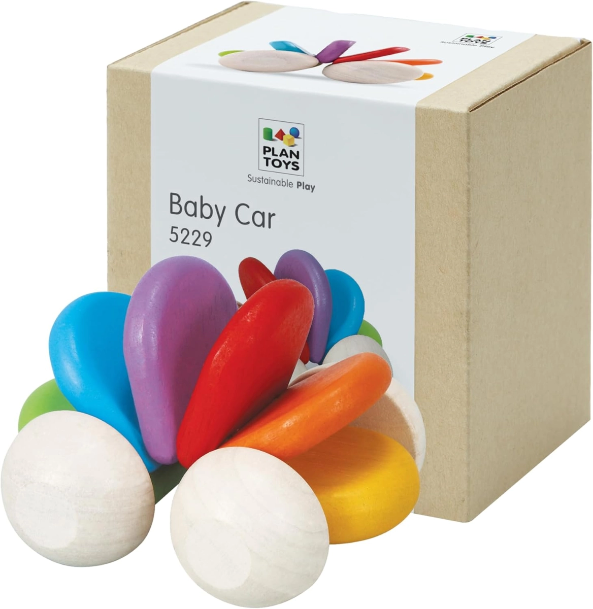 Baby Car - Wooden rattle Lightweight