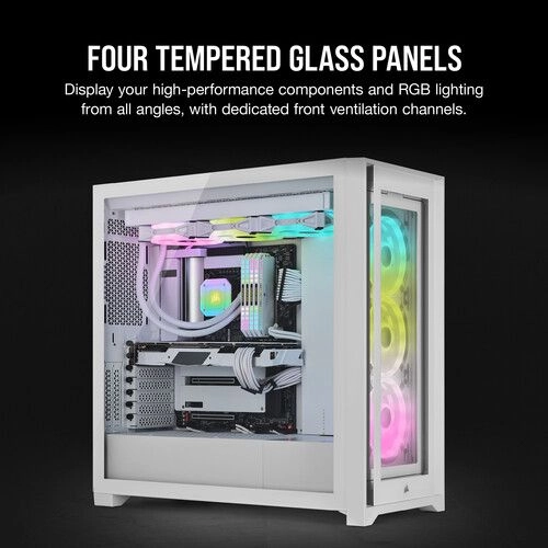 Icue 5000X Cc-9011213-Ww - RGB Tempered Glass Mid-Tower ATX