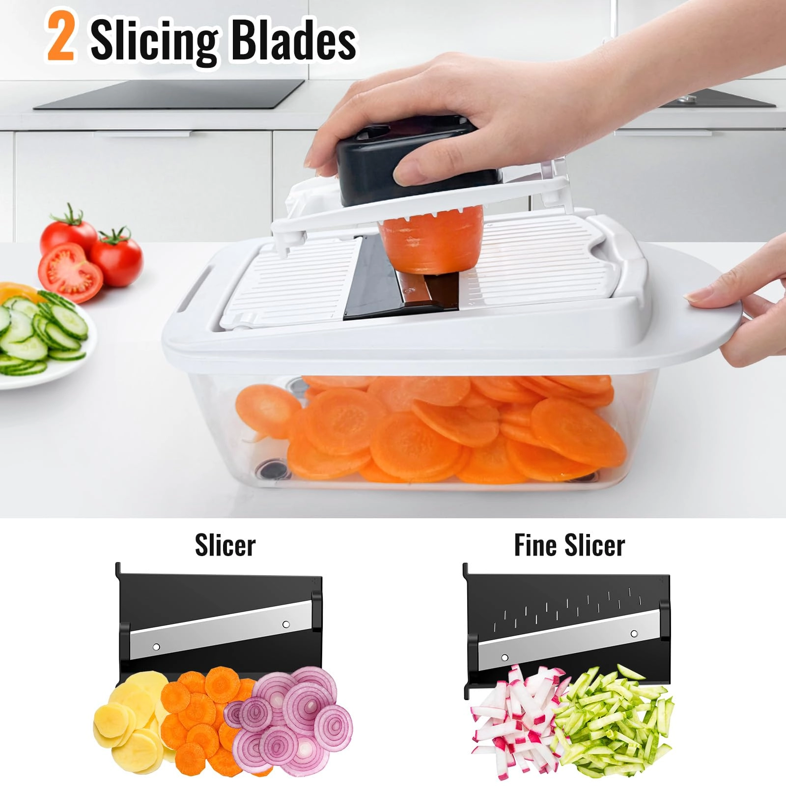 Vegetable Chopper - 17L 12 Blade