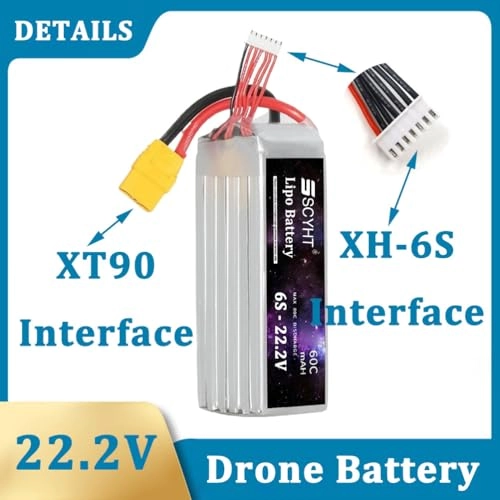 6S Drone Battery - 7200mAh 6800mAh 6500mAh