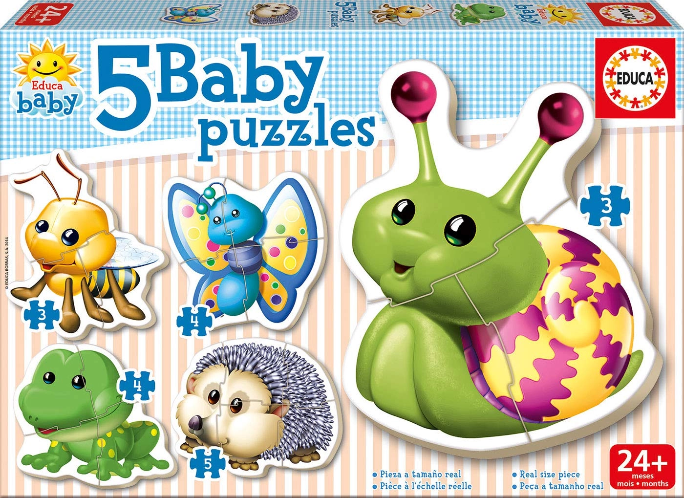 Educa Borras Forest Animals Five Baby Puzzle - 3+ 19 pieces