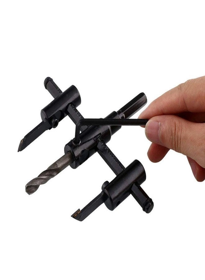 Adjustable Circle Hole Cutter Set - 30mm-120mm Woodworking