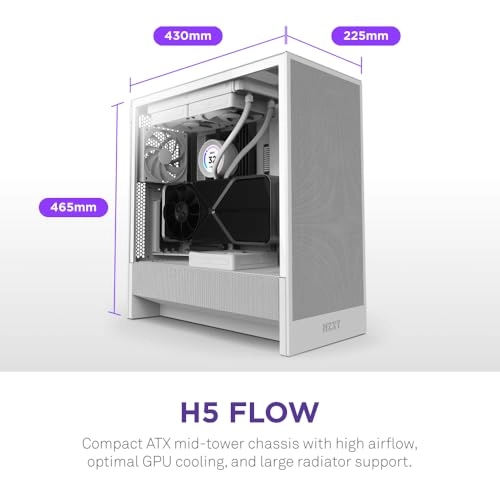 H5 Flow RGB - tempered glass side panel Mid-Tower ATX