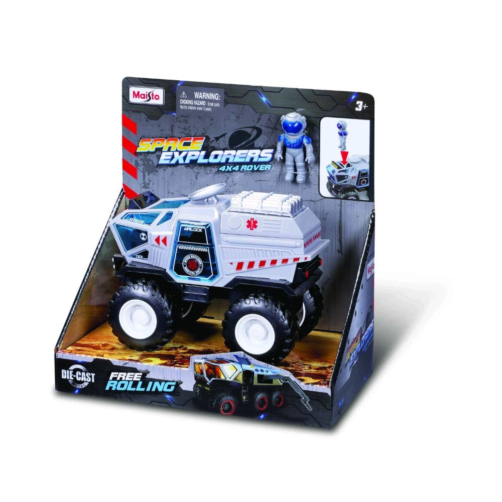 Space Explorers 4X4 Rover - 5.7 Inch White