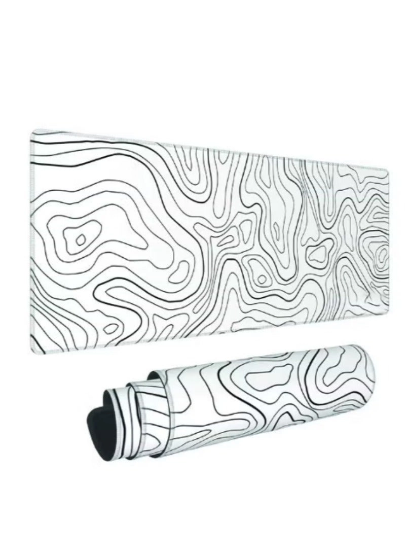 OASIS-TH Topographic Cloth Gaming Mouse Pad - 80x30 cm