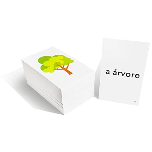 Portuguese Beginning Vocabulary Flash Cards - 5 years and up 192 pieces