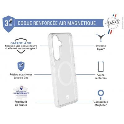 Magnet Reinforced Case AIR Frost 3m for Samsung Galaxy S25 - 3m Air Cushion Reinforced Magnetic