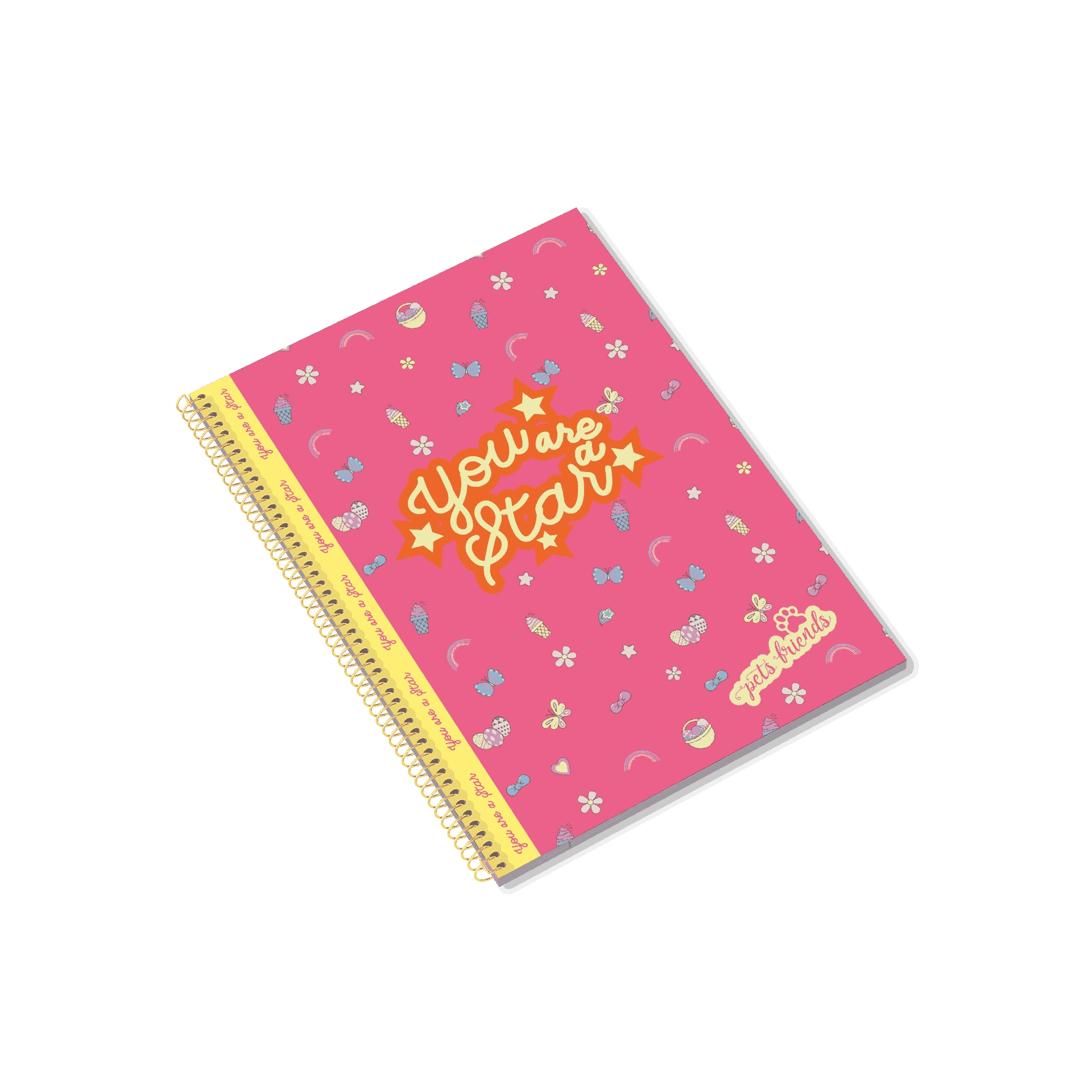 Magical World A4 Spiral - 80 Sheets