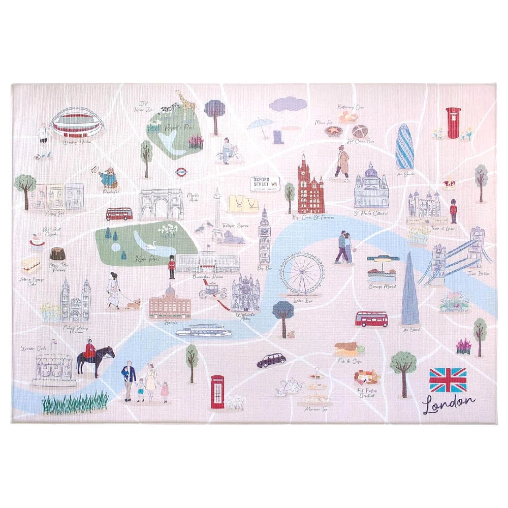 Milk It Baby Reversible Play Mat - London City Tour 6 months