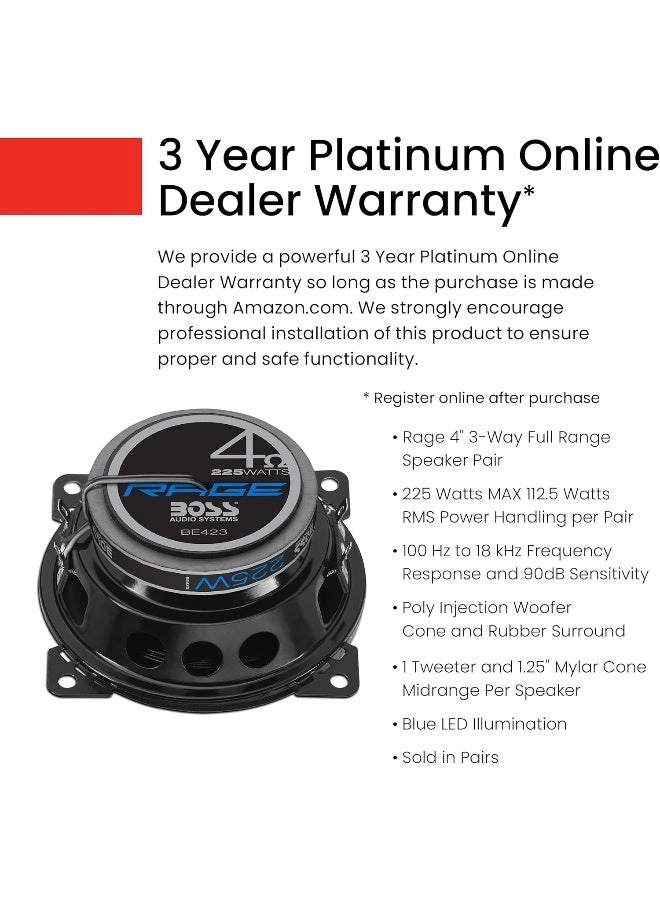 BE423 - 4 Inch 225 Watts 3 Way