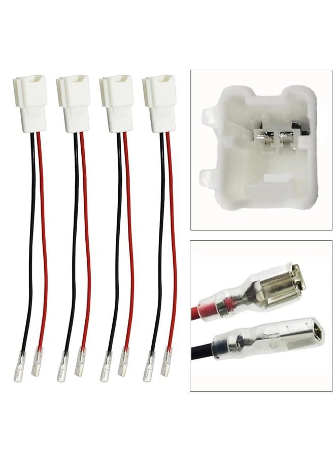 Speaker Wire Harness Adapter - 4 Pack Compatible with Nissan 2004-2021, Infiniti 2006-2018