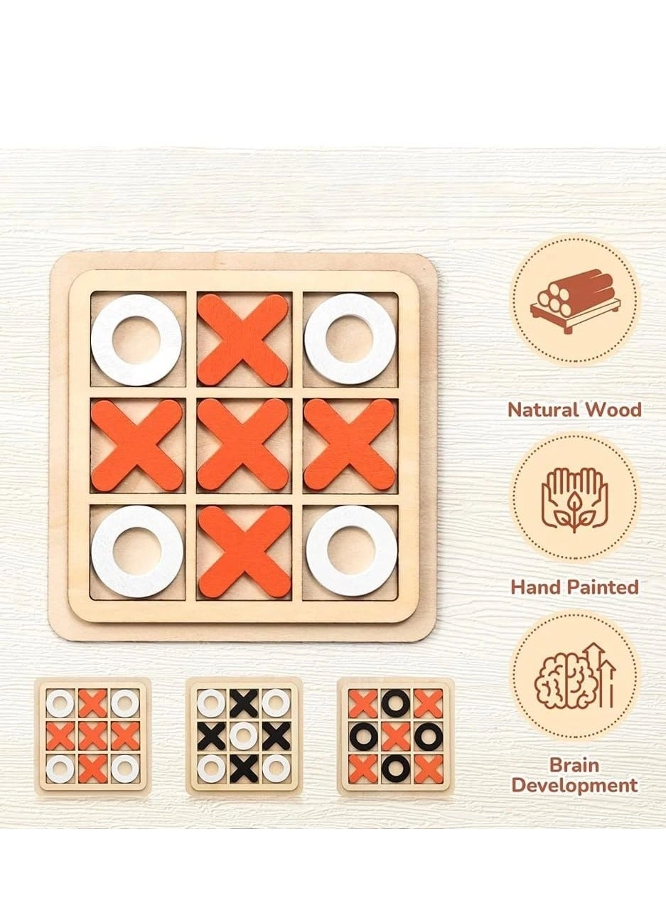 Tic Tac Toe - 3 PCS Wooden Value Pack