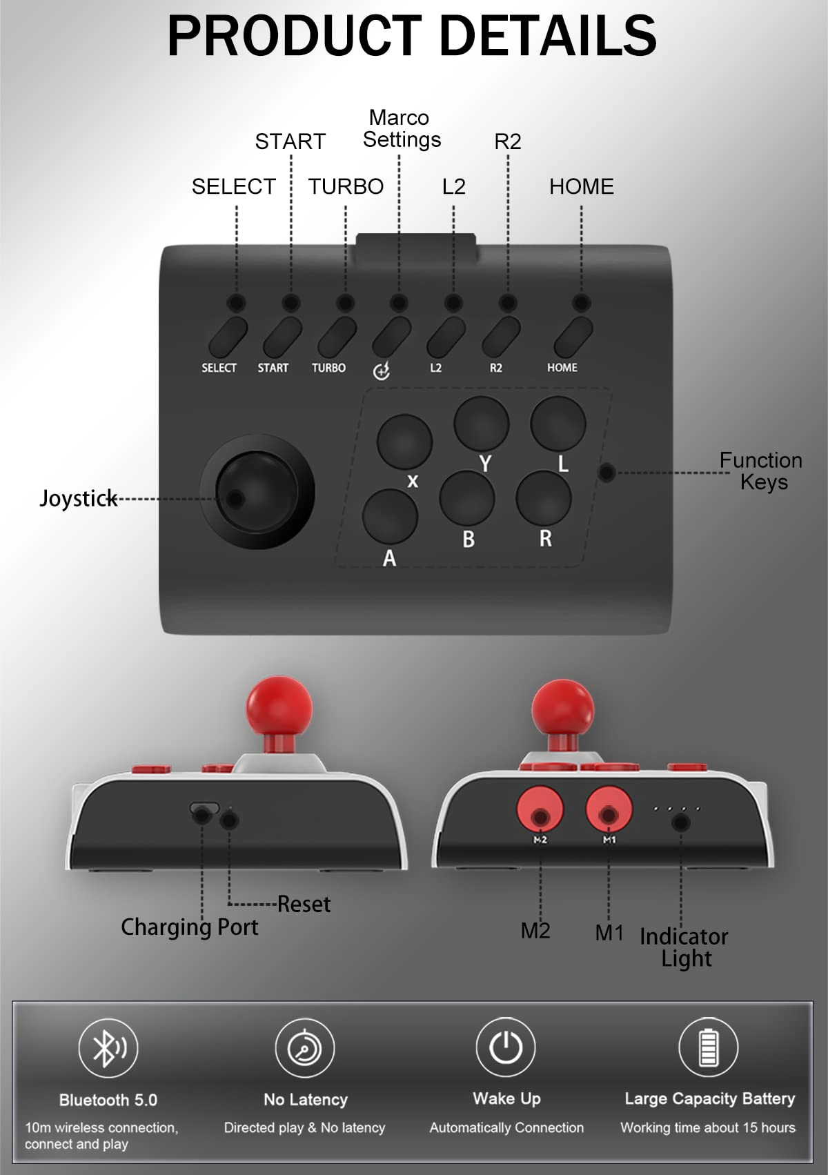 Arcade Fight Stick - Black