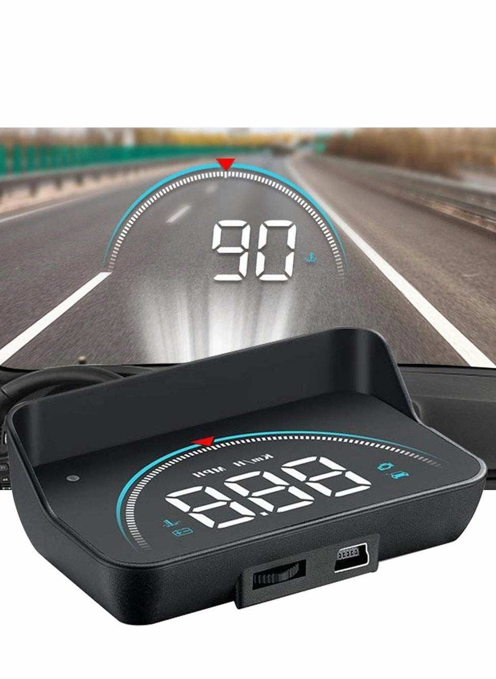 HUD Head-up Display - Multifunctional Overspeed Warning System OBD II
