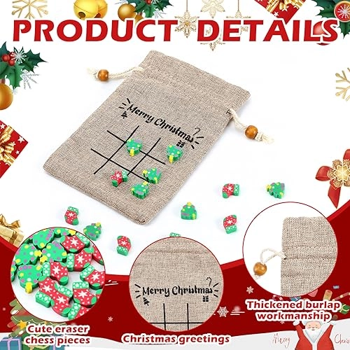 Christmas Tic Tac Toe Game - Kid 100 Set