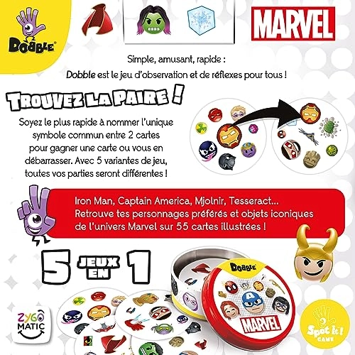 Dobble: Marvel Emoji Official (French)