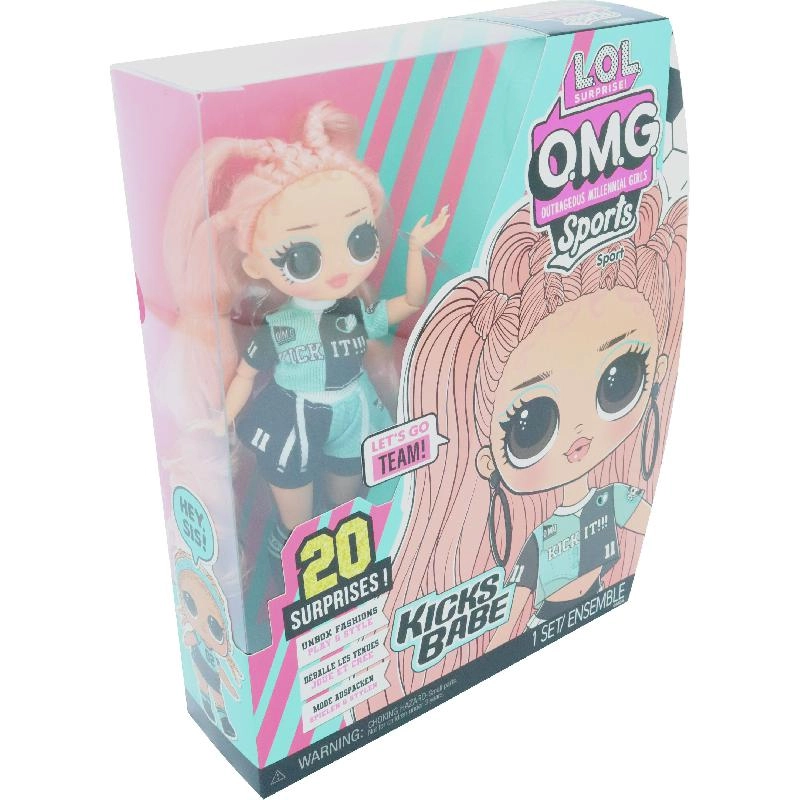 Kicks Babe Sports Fashion Doll - 20 Surprises Collectable Ages 4+