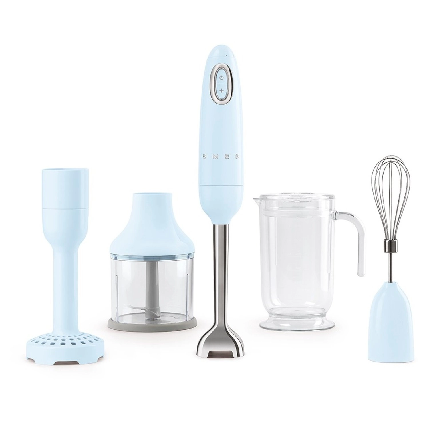 Smeg Hand Blender HBF02PBUK - FlowBlend system Variable speed control Detachable stainless steel arm