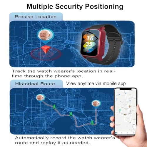 Elderly Fall Detection Smart Watch LTE