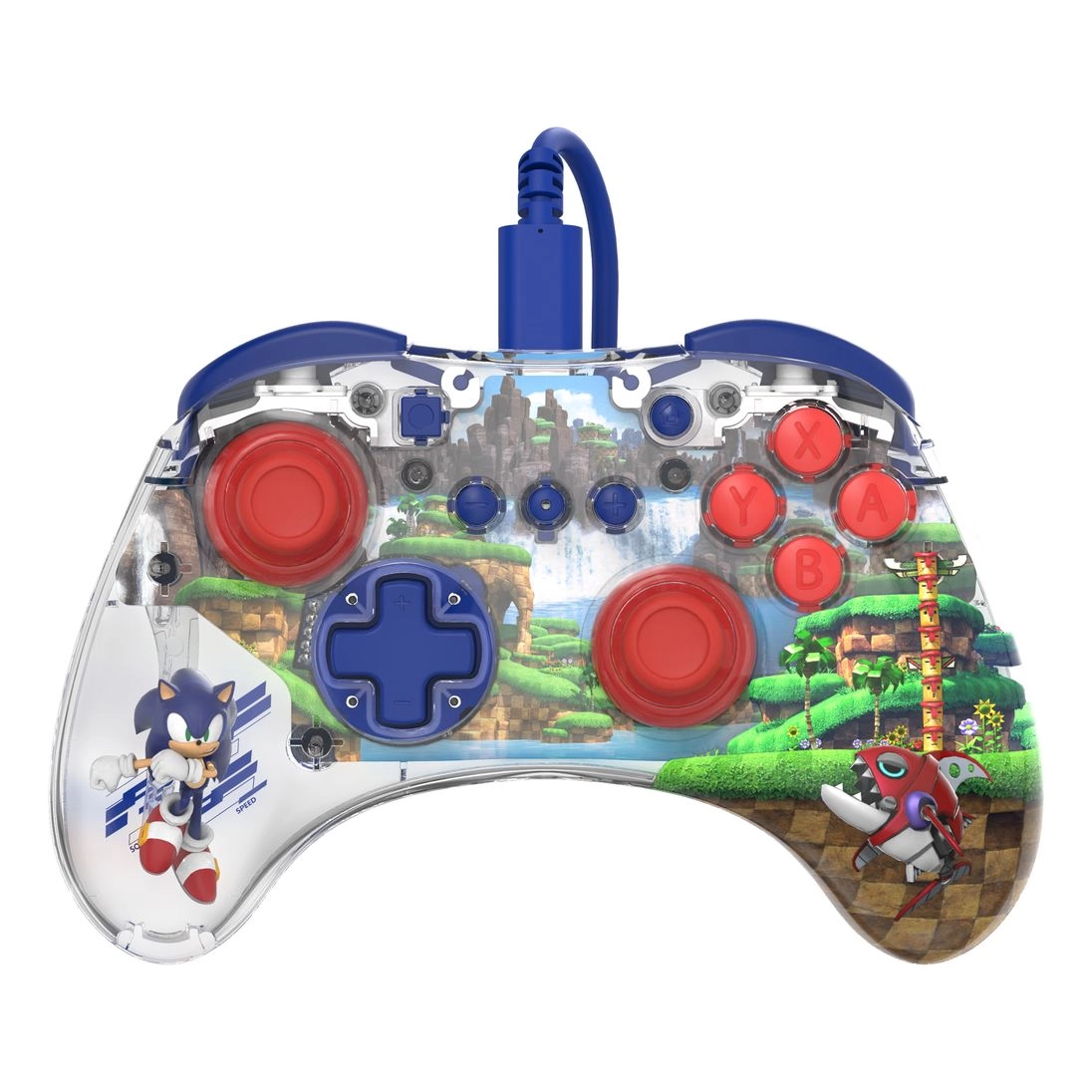 PDP Nintendo Switch Realmz Wired Controller Sonic Green Hill Zone