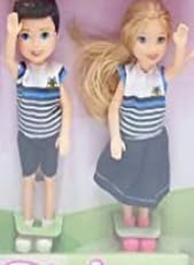 Mom Doll + Dad Doll + Daughter Doll + Son Doll + Accessories