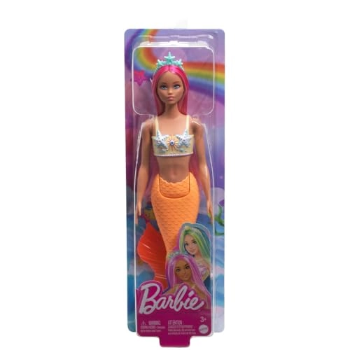 Barbie Mermaid - Fantasy Hair Soft Orange Tail Ages 3+