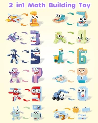 Math Building Blocks - 5+ 704 pieces