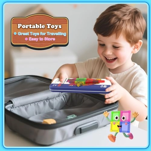 Mini Magnetic Tiles - Magnetic Tiles 40 pcs