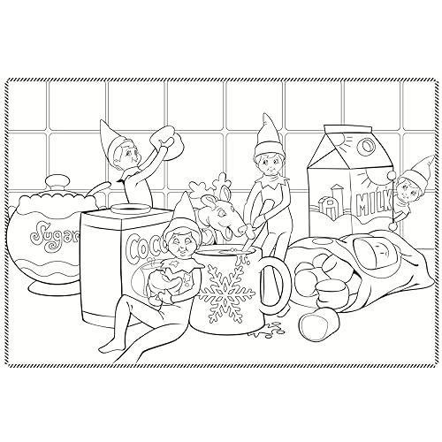 The Elf on the Shelf Artist Pad - 24 Colouring Pages and Lots of Reusable Stickers