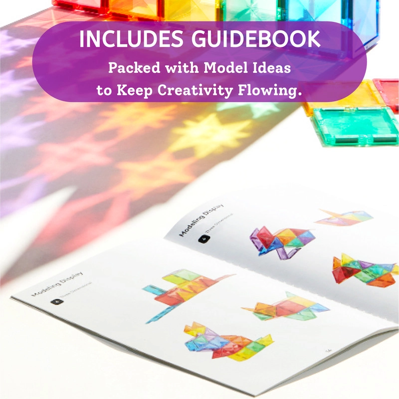 Prism Magnetic Tiles - 80 pcs