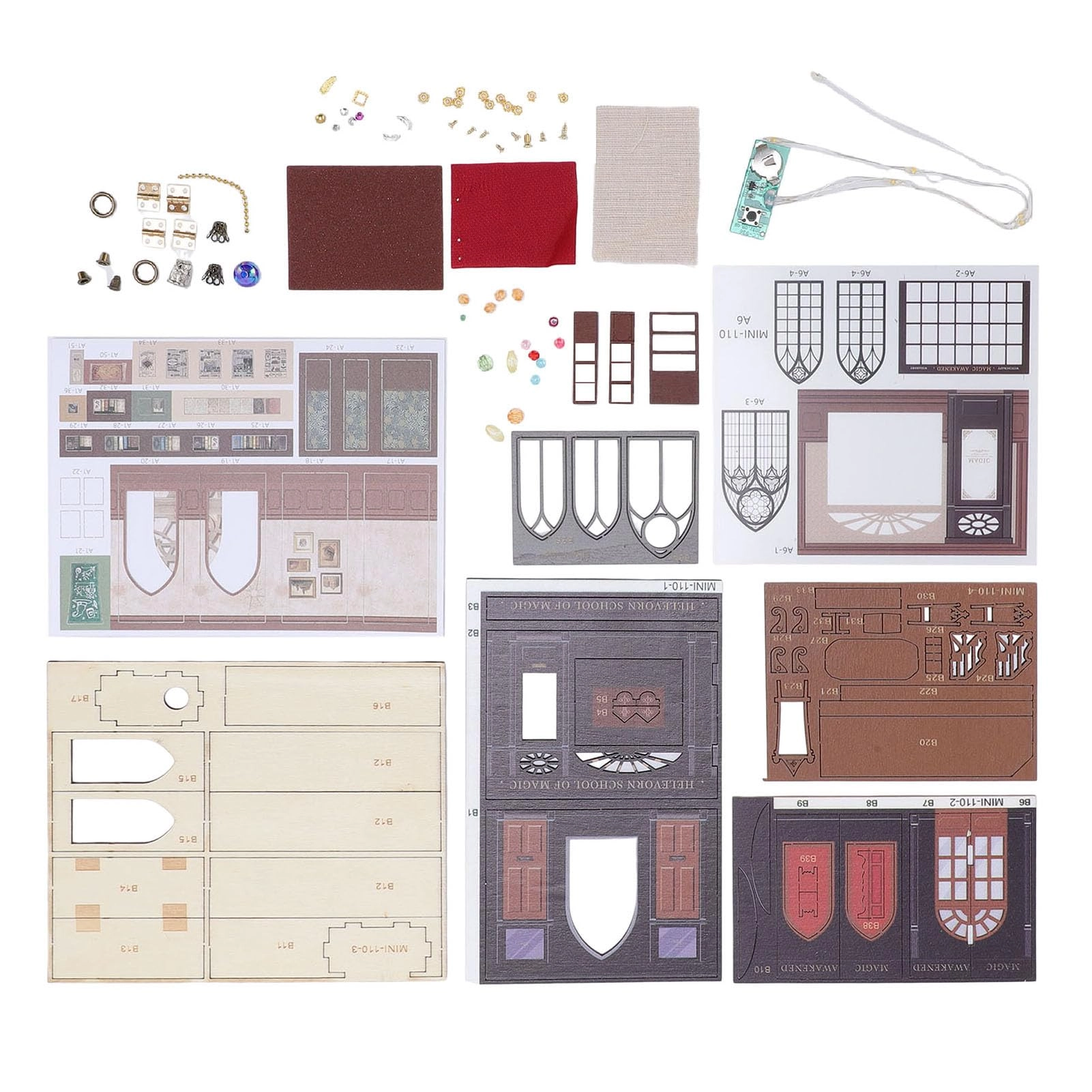 CHICIRIS Miniature Model House - DIY 3D Puzzle LED Light Strip