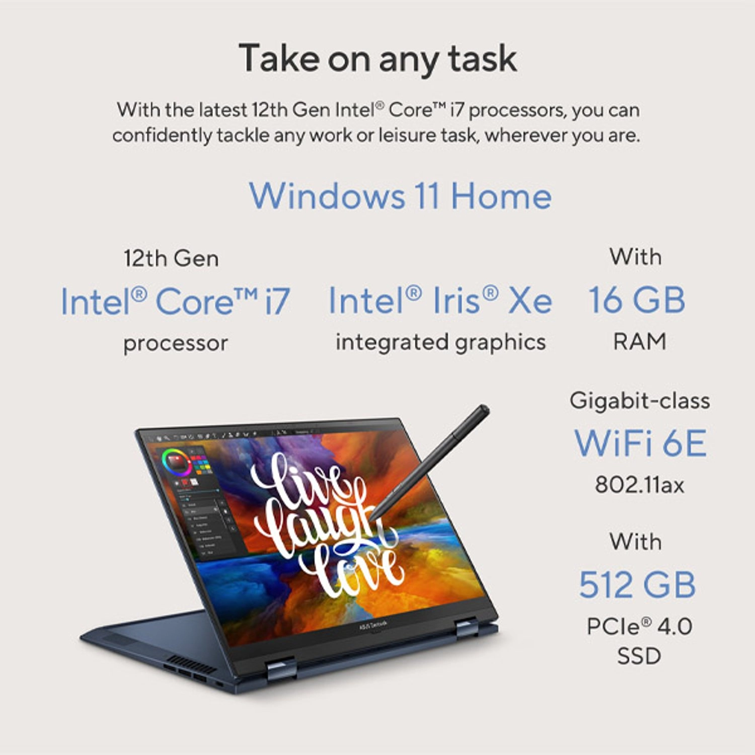 Zenbook S 13 Flip OLED UP5302ZA-OLED107W - 13.3'' Core i7 16GB DDR5 512GB SSD