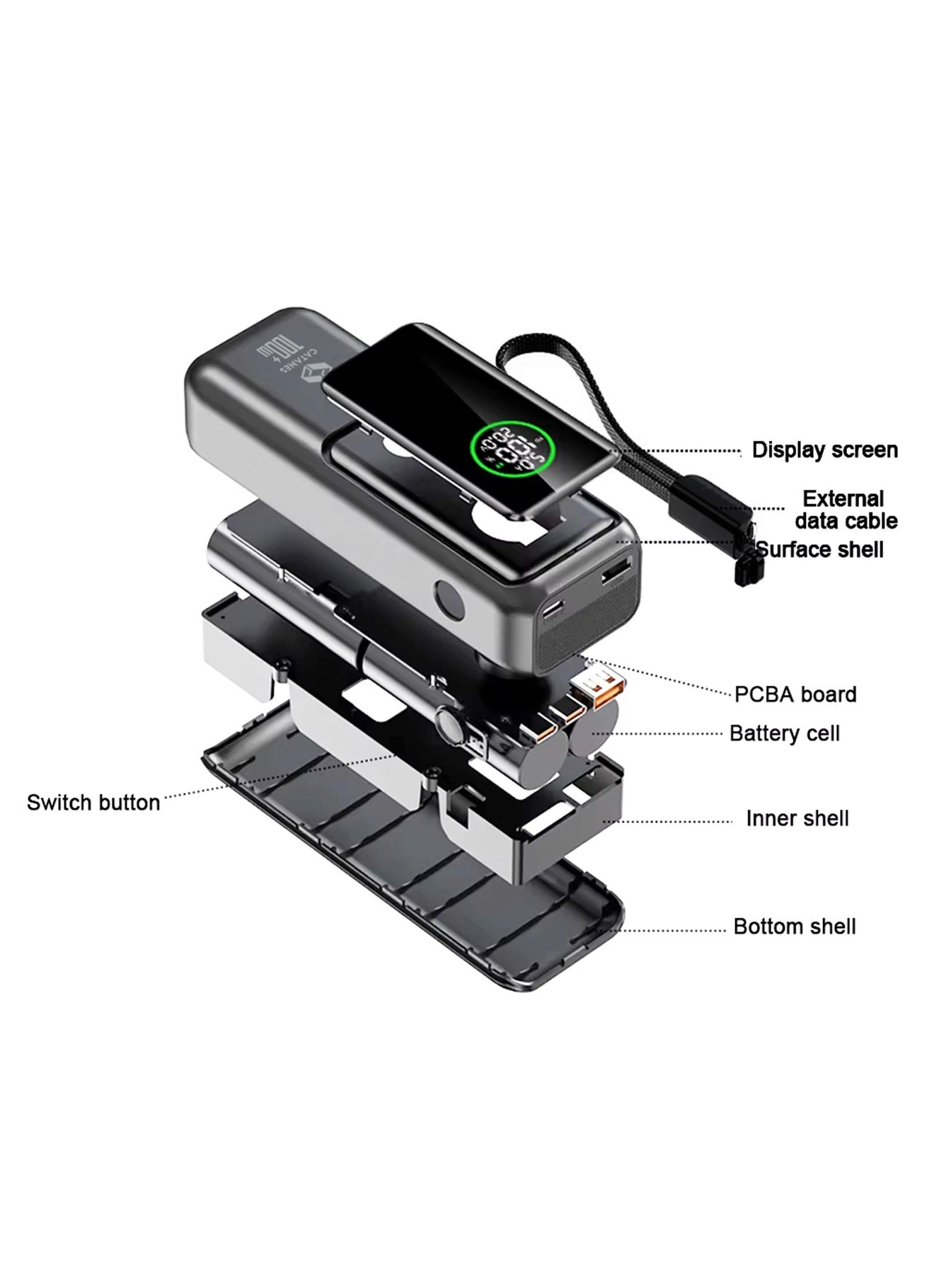 FASTCHARGING - 20000mAh 100W Fast charging